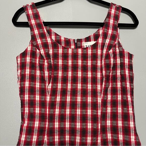 Vintage Rampage Plaid Mini Dress 90s Preppy Punk Grunge Flannel Junior's Size 5 - Picture 2 of 11